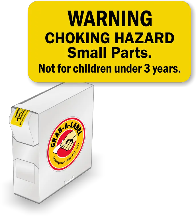 Choking Hazard Not For Children Under 3 Warning Choking Hazard Toy Label Png Choke Icon