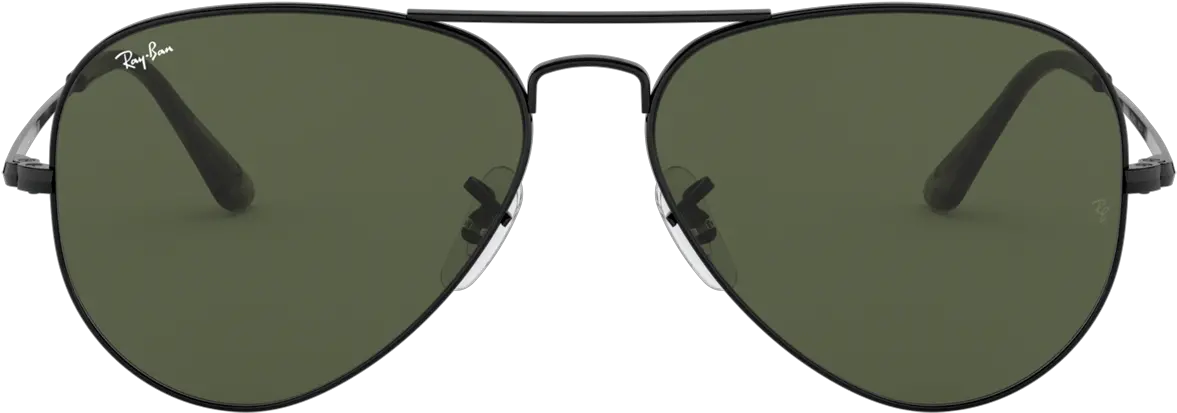 Ray Ban Aviator Metal Ii Black G15 Rb3689 914831 6214 Large Ray Ban Aviator Png Rayban Png