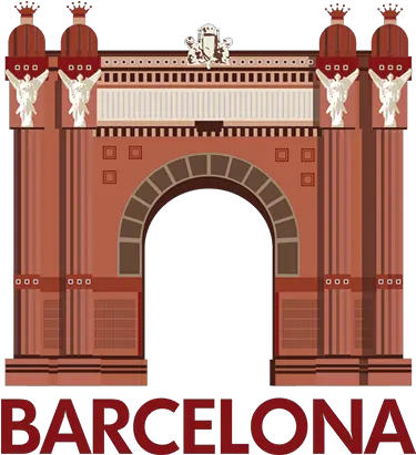Download Hd Arc De Triomf Wall Sticker Arco Del Triunfo Barcelona Dibujo Png Arc Png