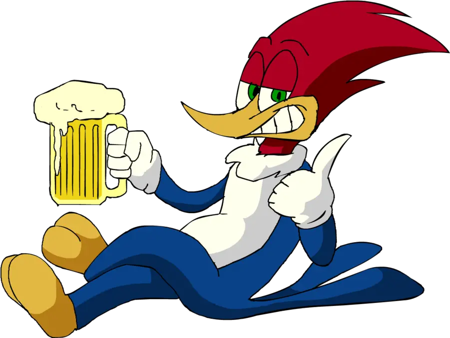 Kumpulan Gambar Woody Woodpecker Woody Woodpecker With A Beer Png Woody Woodpecker Png