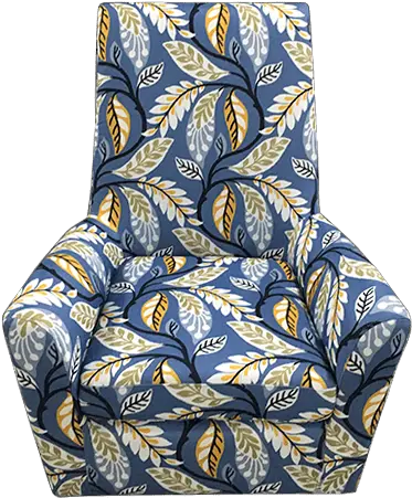 Balvano Chair Yellow Blue Flower In Furniture Stores North Paisley Png Blue Flower Png