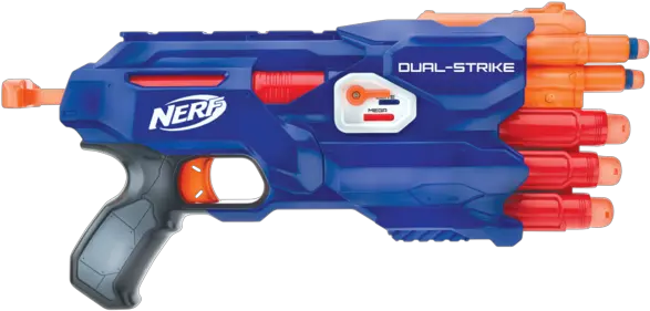 Nerf Guns Dual Strike Png Image With Clipart Nerf Gun Transparent Background Nerf Gun Png