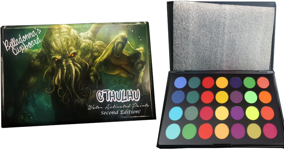 Download Cthulhu Water Activated Paint Palette Self Cthulhu Eyeshadow Palette Png Paint Palette Png