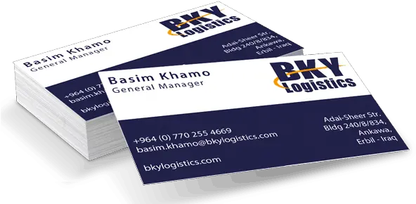 Bky Logistics Business Card Pit Designs Projects Business Card Logistics Png Business Cards Png