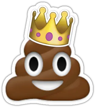 Poop Emoji Stickers By Marenamackay Png Transparent Poop Emoji With Crown Emojis Png Transparent