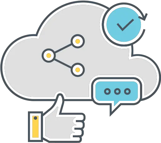 Social Media Cloud Vector Icons Free Download In Svg Png Format Dot Social Business Icon