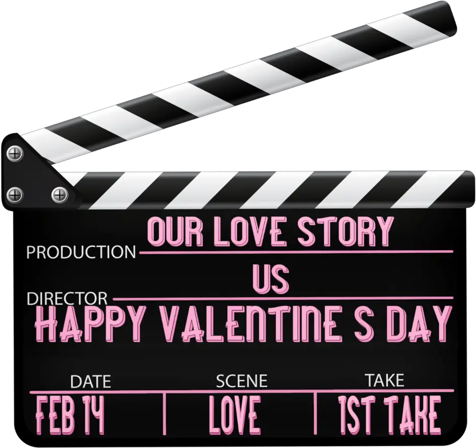 Valentinesday Valentines Movie Clapboard Graphics Png Clapboard Png