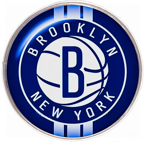 20mm Brooklyn Nets Nba Basketball Logo Emblem Png Brooklyn Nets Logo Png