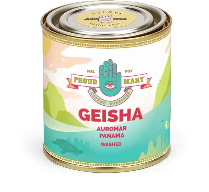 Limited Panama Auromar Geisha Washed 100gm Tin Cylinder Png Geisha Icon Png