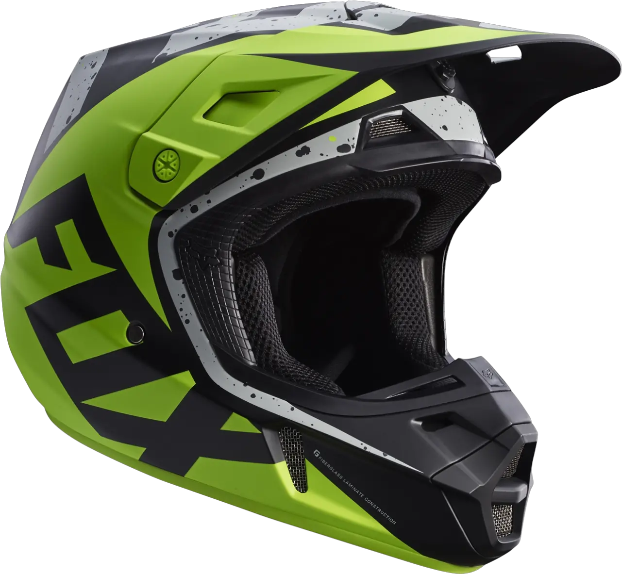 Fox Racing 2017 Mx Helmet V1 V2 V3 Motocross Off Road Green Fox Dirt Bike V2 Helmets Png Icon Automag Leather Overpants