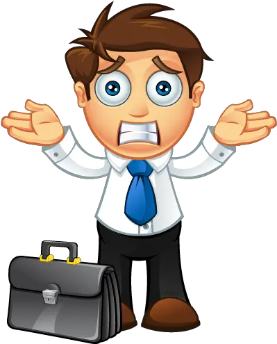 Blue Tie Business Man Confused Animated Confused Man Png Confused Png
