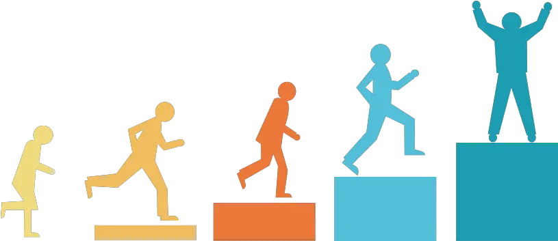 People Running Up Steps To Show High Achievement People Achievement Png People Running Png png