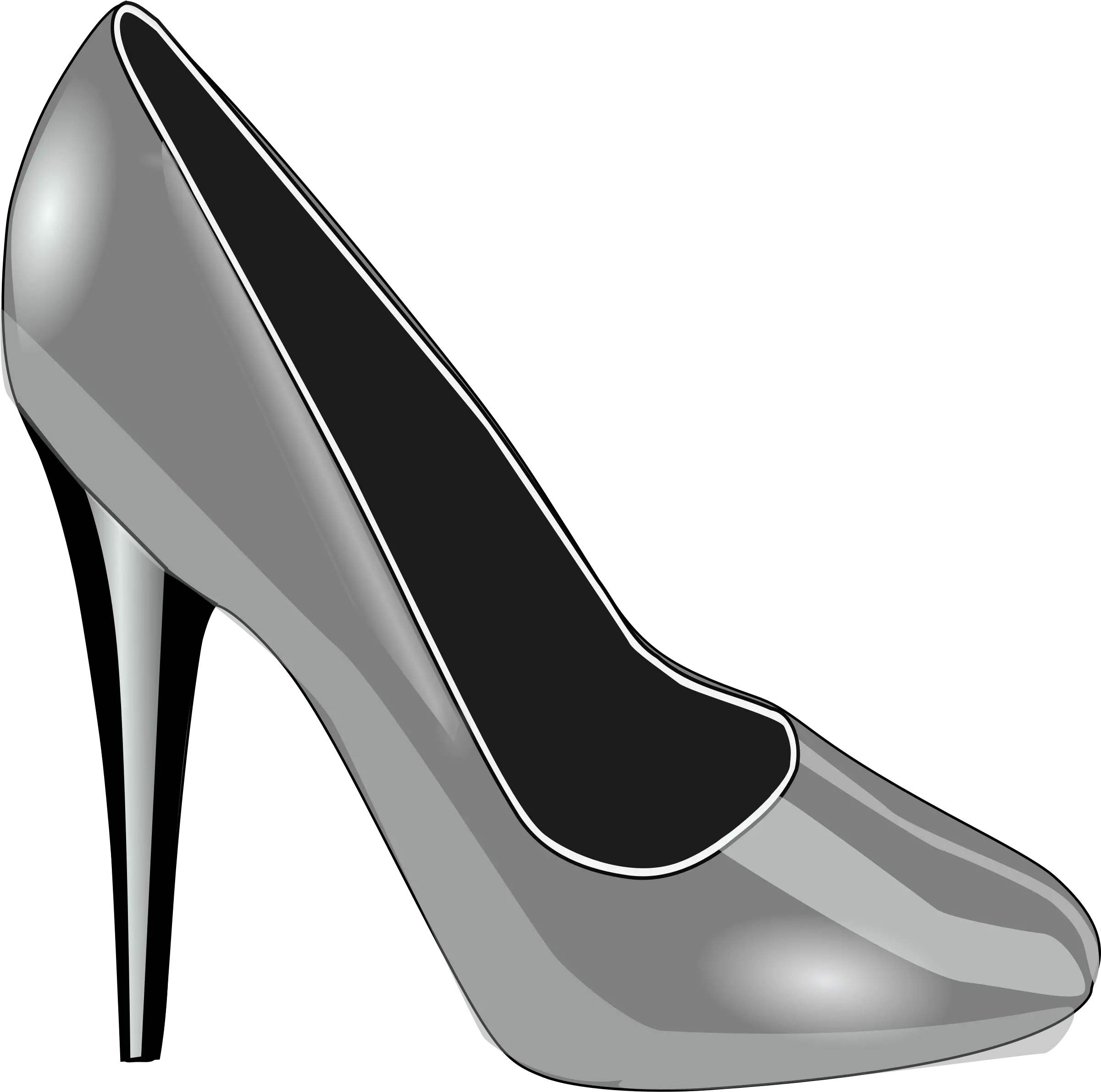 Download Hd Converse Clipart Tennis Shoe Silver Heels Clip Sapato Vermelho Clipart Png Tennis Shoes Icon