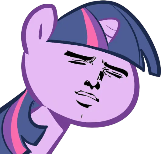 Twilight Sparkle Yaranaika My Little Pony Png Meme Yaranaika Face Png