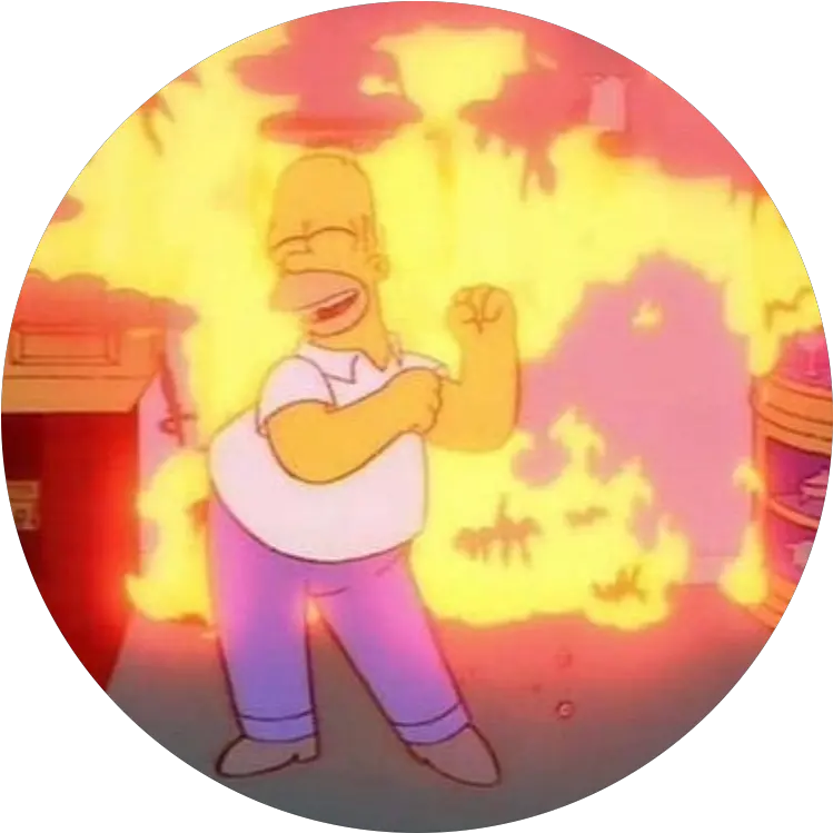 Fire Simpson Thesimpsons Homer 315439777172211 By H0ekage8 Png Icon