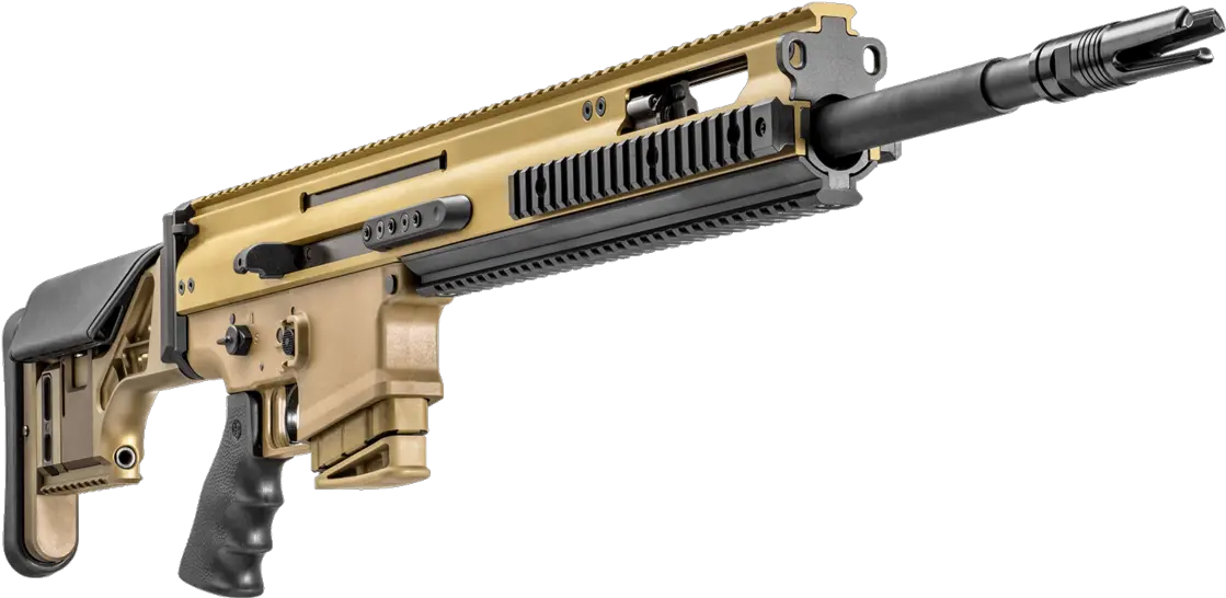 Fn Scar 20s Fde 308 Win Scar 20 S Rifle Png Scar Transparent