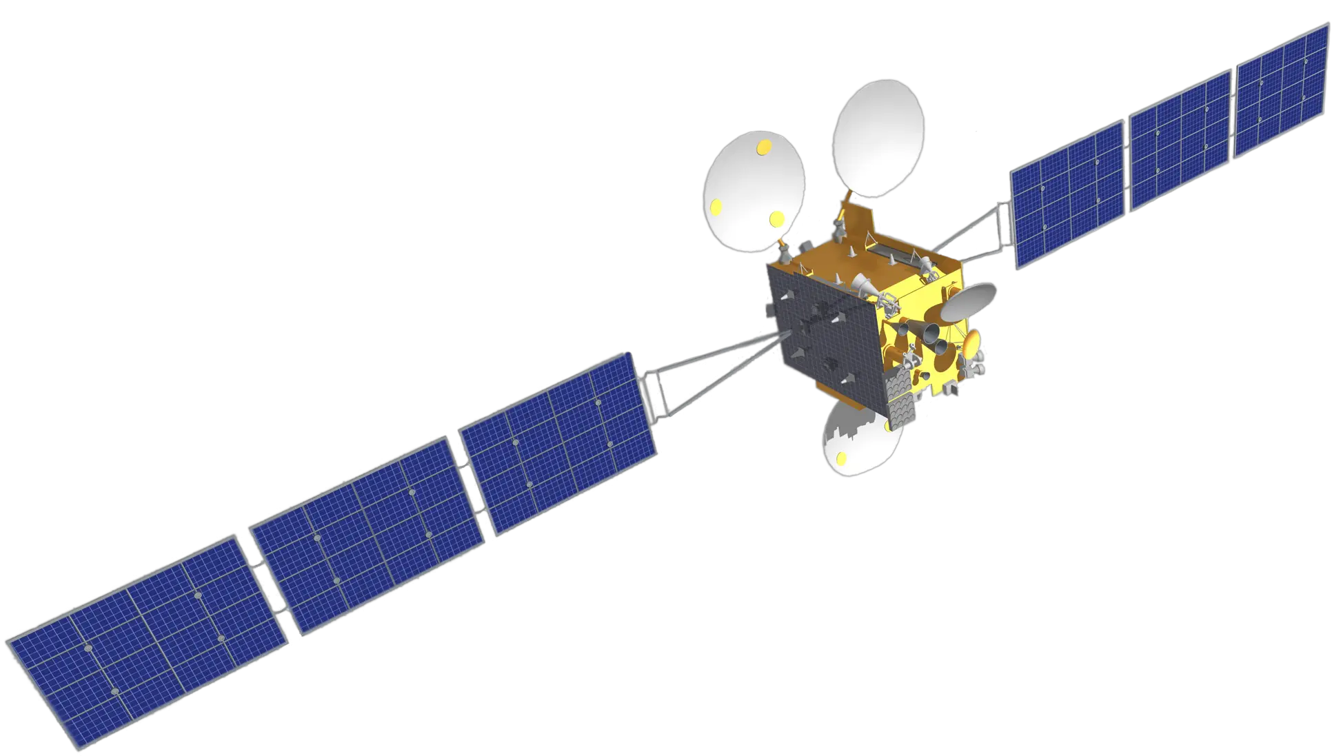 Express Am8 14w U2013 Romantis Satellite Communications 3d Model Of A Satellite Png Satelite Png