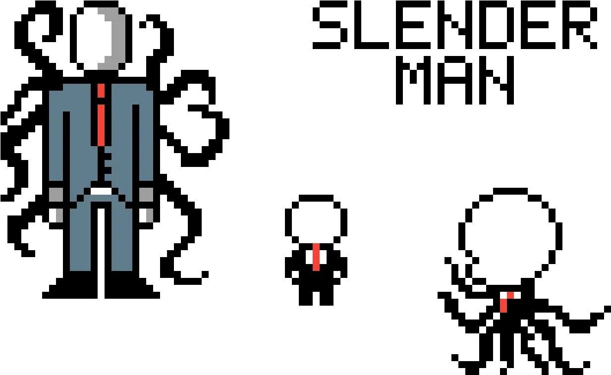 Colors Download Settings Minecraft Pixel Art Slender Man Pixel Art Minecraft Slenderman Png Slender Man Icon