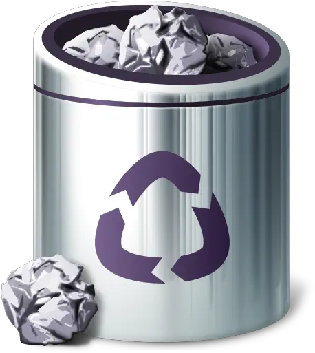 Places Trash Full Icon Trash Icon For Ubuntu Png Trash Png