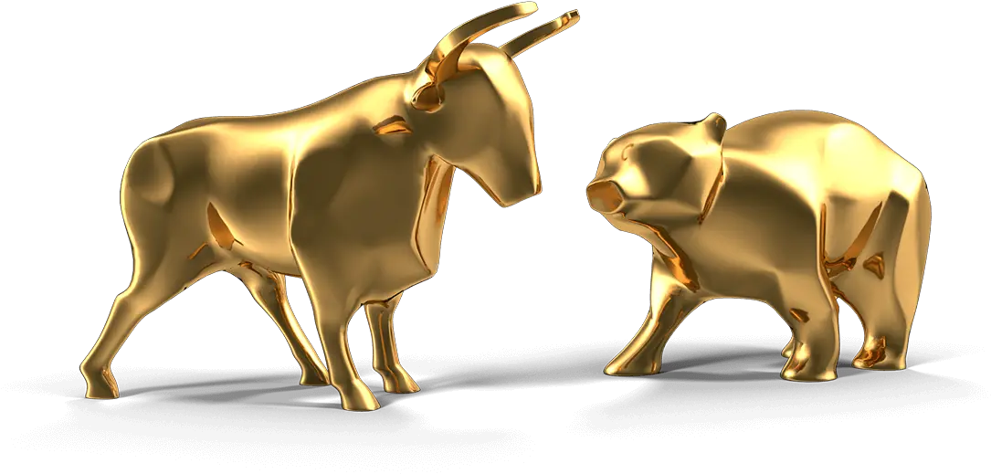 Jainam Share Consultant Gold Ox 3d Png Bull Bear Icon