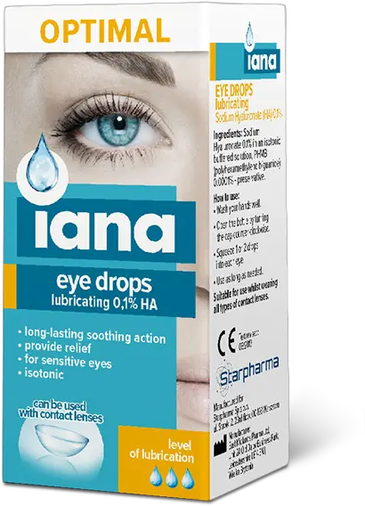 Iana Calm Eye Drops Soothing Irritations Png Glare