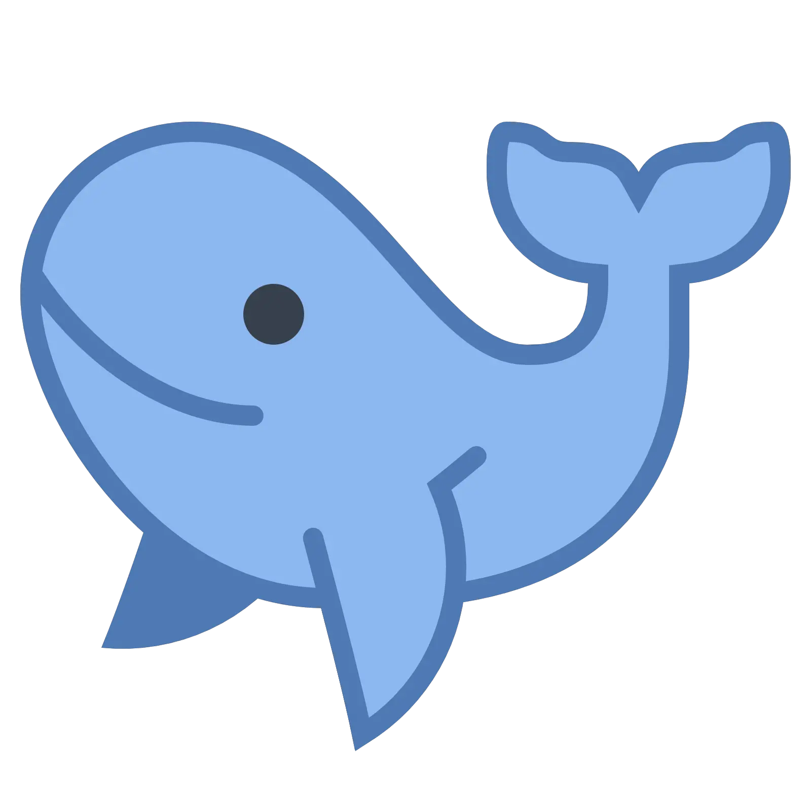 Download Hd A Sperm Whale Blue Whale Icon Transparent Png Blue Whale Whale Icon Sperm Png