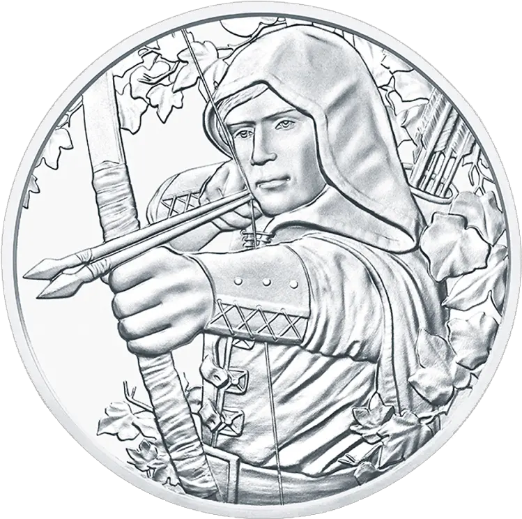 1 Oz Robin Hood 825th Anniversary Silver Coin 2019 Silver Coin Austrian Robin Hood Png Robin Hood Png