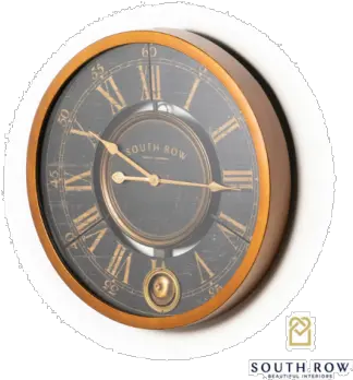 South Row Wall Clock Gold 61cm Tg Solid Png Gold Clock Png