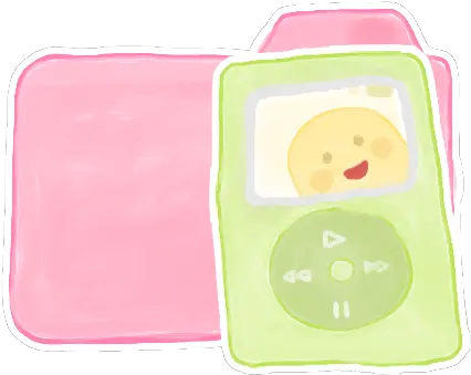 Pink Folder With Ipod Icon Png Clipart Image Iconbugcom Lunchbox Ipod Folder Icon