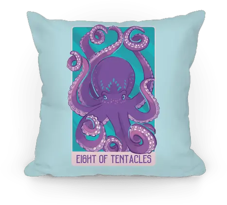 Eight Of Tentacles Pillows Lookhuman Common Octopus Png Tentacles Transparent