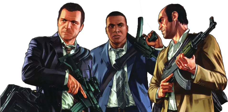 Gta Png Gta 5 Franklin Michael Trevor Loki Transparent Background
