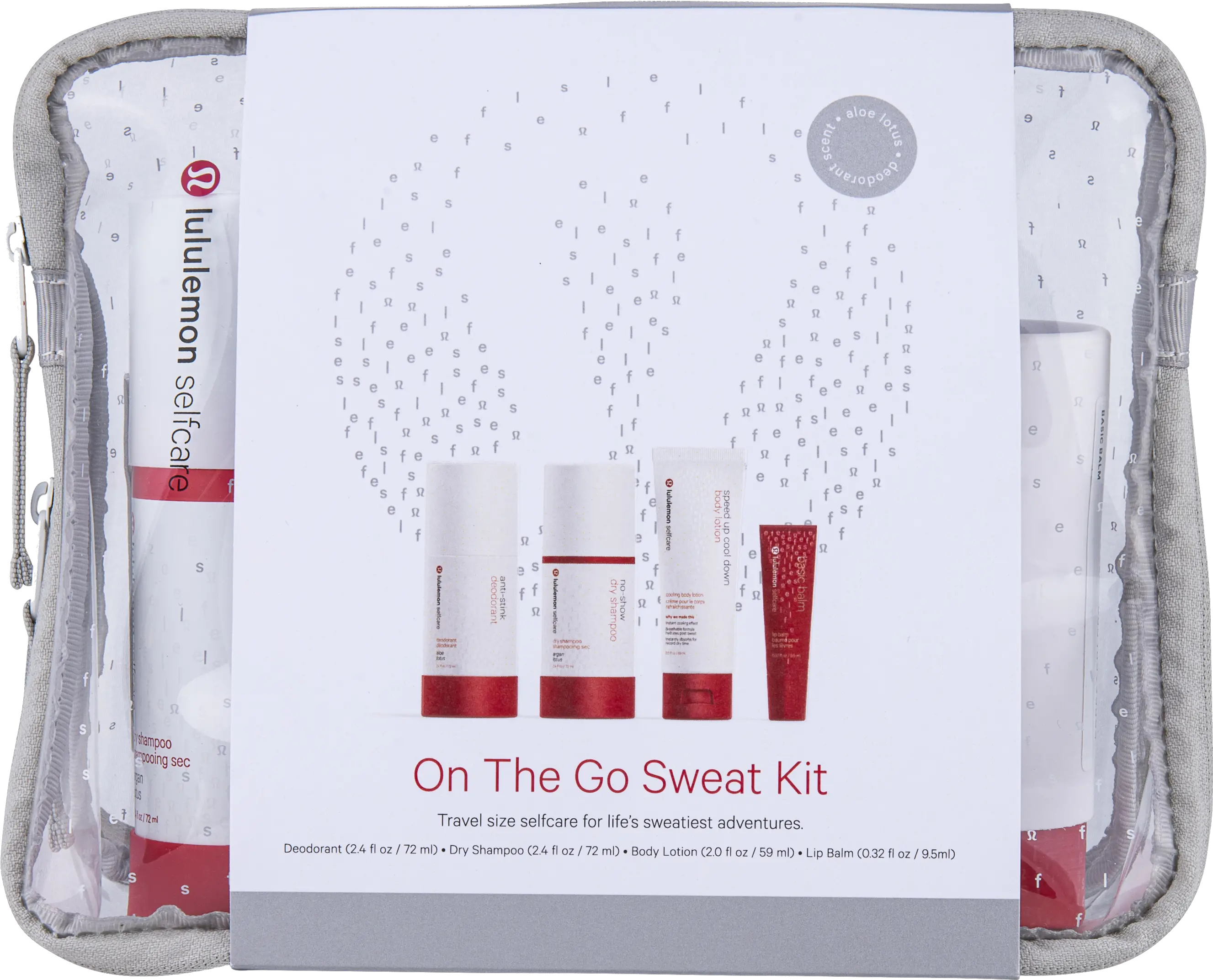 On The Go Sweat Kit Aloe Lotus Portable Png Lululemon Logo Png
