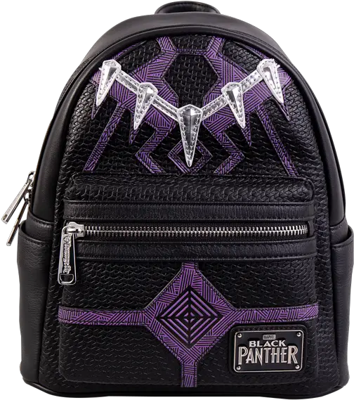 Marvel Black Panther Loungefly Mini Backpack Handbag Png Black Panther Logo Marvel