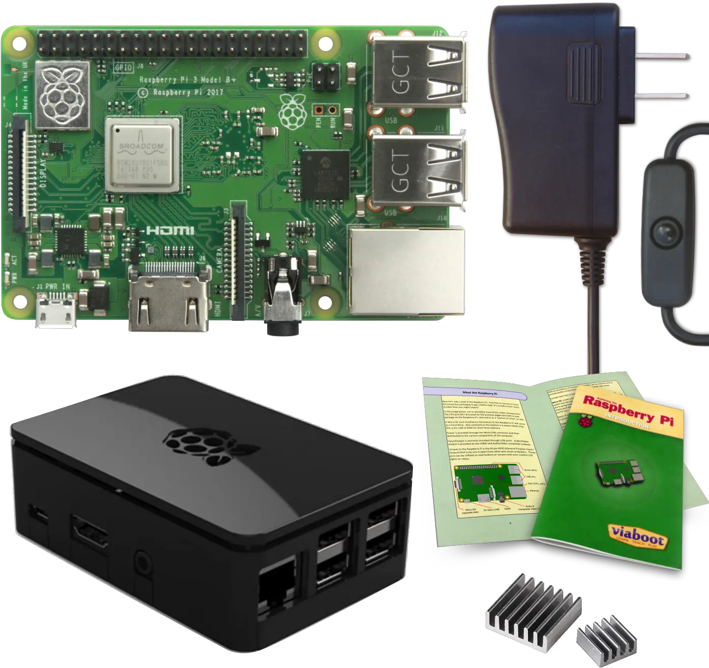 Download Viaboot Raspberry Pi 3 B Power Kit With Premium 2b En 3b Premium Behuizing Rs Zwar Png Raspberry Pi Png