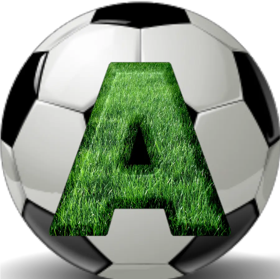Alphabets By Monica Michielin Alfabeto Grama Com Bola De Letra E Com Bola De Futebol Png Grass Texture Png