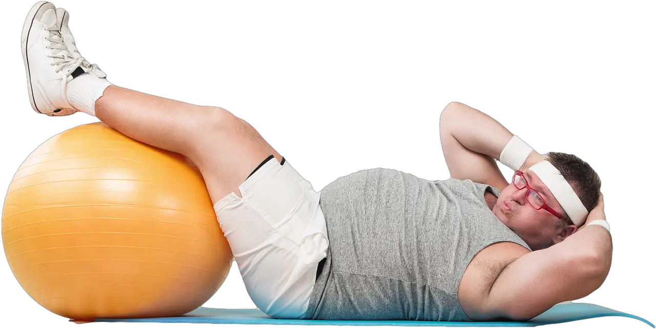 Fat Man Fat Guy Doing Exercise Png Fat Guy Png
