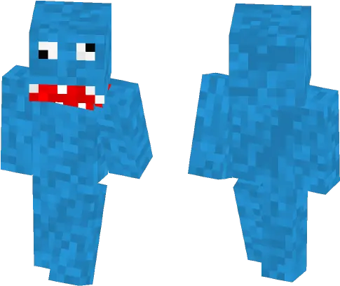 Download Cookie Monster With Moving Mouth Minecraft Skin Minecraft Dark Archer Skin Png Cookie Monster Png