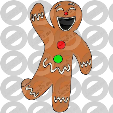 Download Hd Gingerbread Man Clip Art Gingerbread Man Png Gingerbread Man Transparent