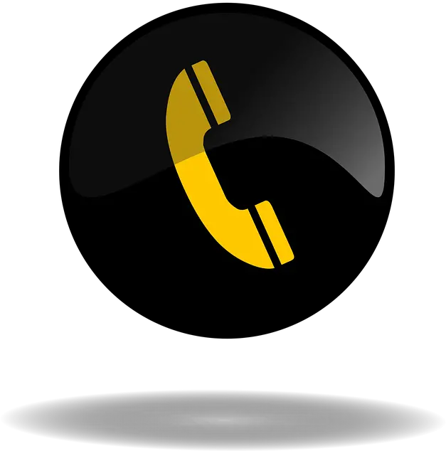 Call Button Black And Yellow Free Image On Pixabay Calling Png Hd Call Png