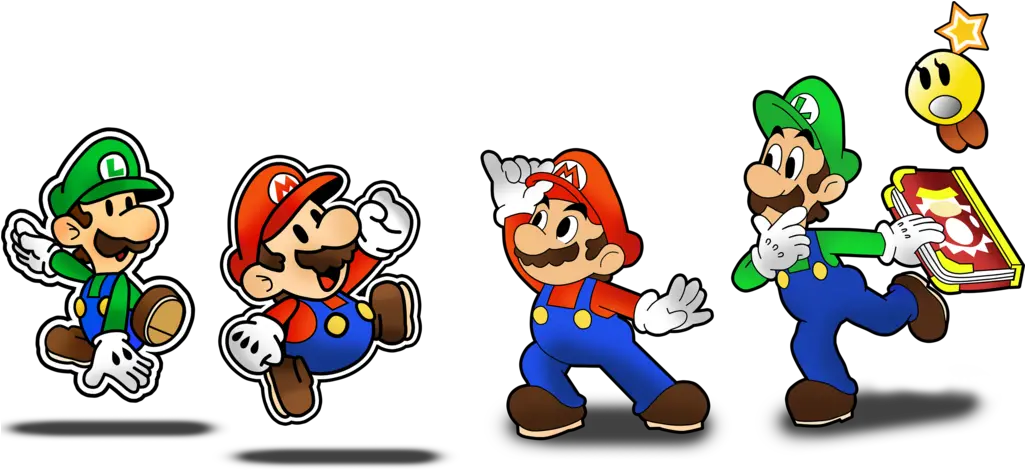 Mario Y Luigi Paper Jam Para Colorear Super Paper Mario Wii Png Yoshi Transparent Background