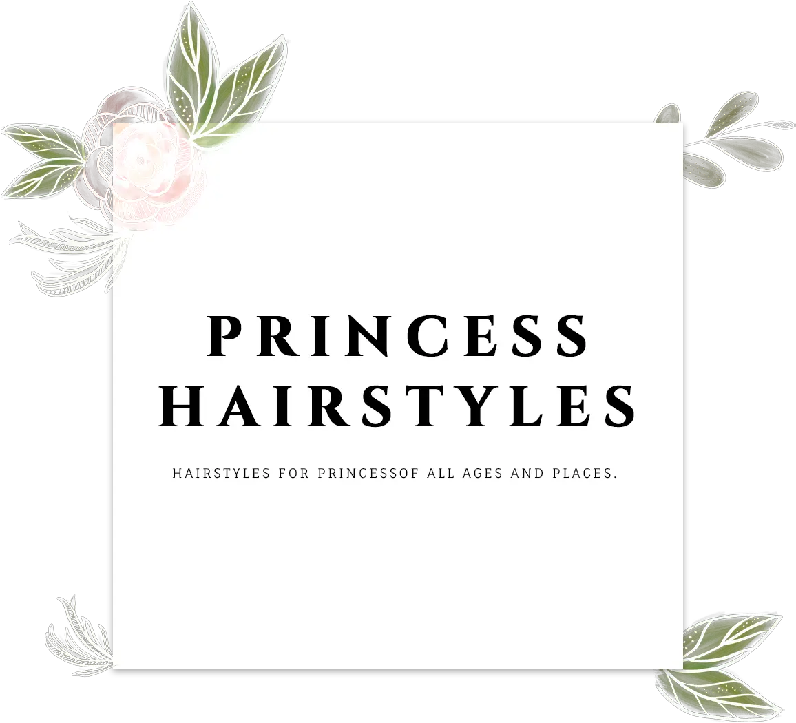 Girls Princess Hairstyles Png One Side Floral Honeysuckle Png