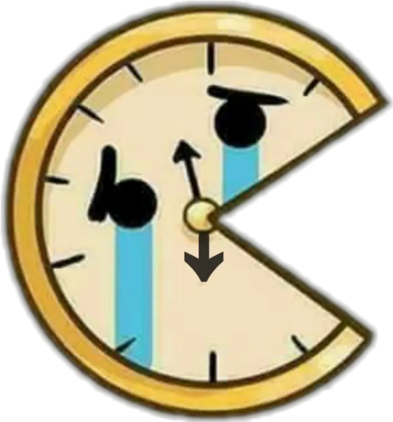 Clock Relógio Pac Pacman Comecome Sad Triste Kamen Decorative Png Kamen Rider Ghost Icon