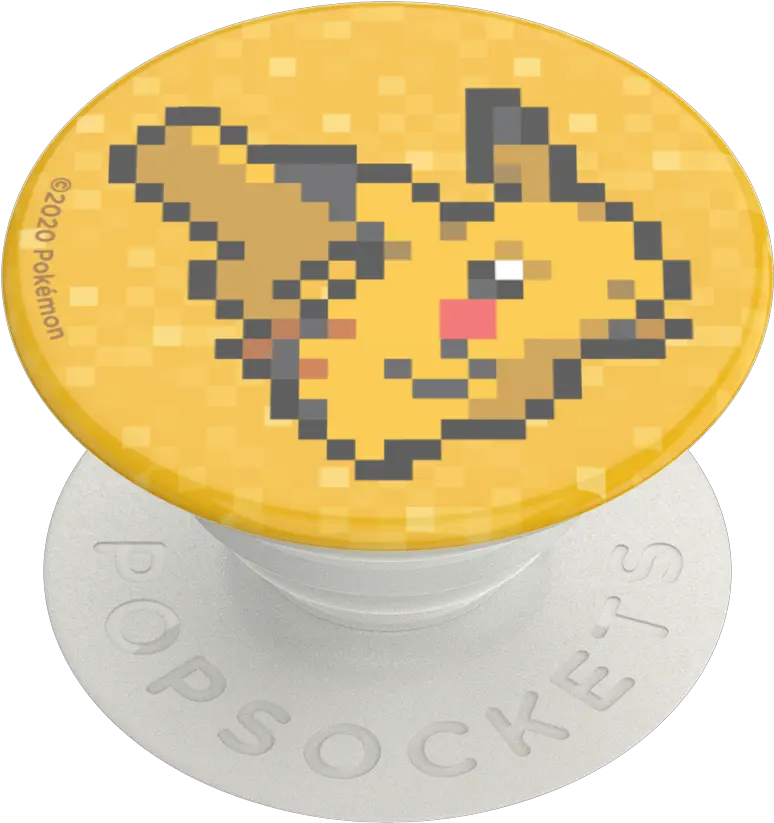 Pixel Pikachu Popgrip Popsockets Official Pikachu Pixel Art Top Down Png Digimon Desktop Icon