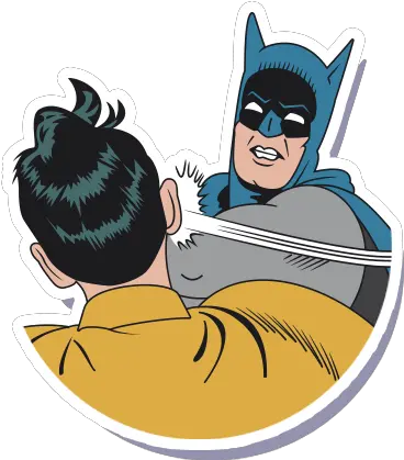 Milos Babic Graphic Designs Batman Slap Robin Png Batman And Robin Png