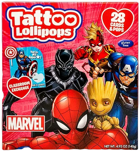 Marvel 28ct Tattoo Pop Card Kit Women Of Marvel Png Spiderman Logo Tattoo