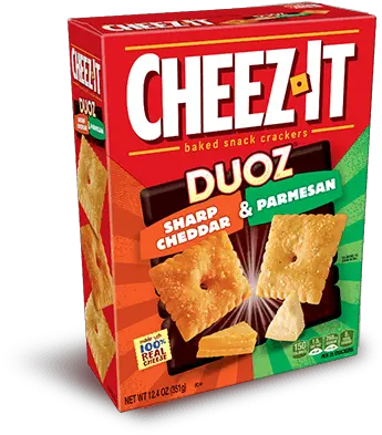 Cheez Cheez It Duoz Sharp Cheddar And Parmesan Png Cheez It Png