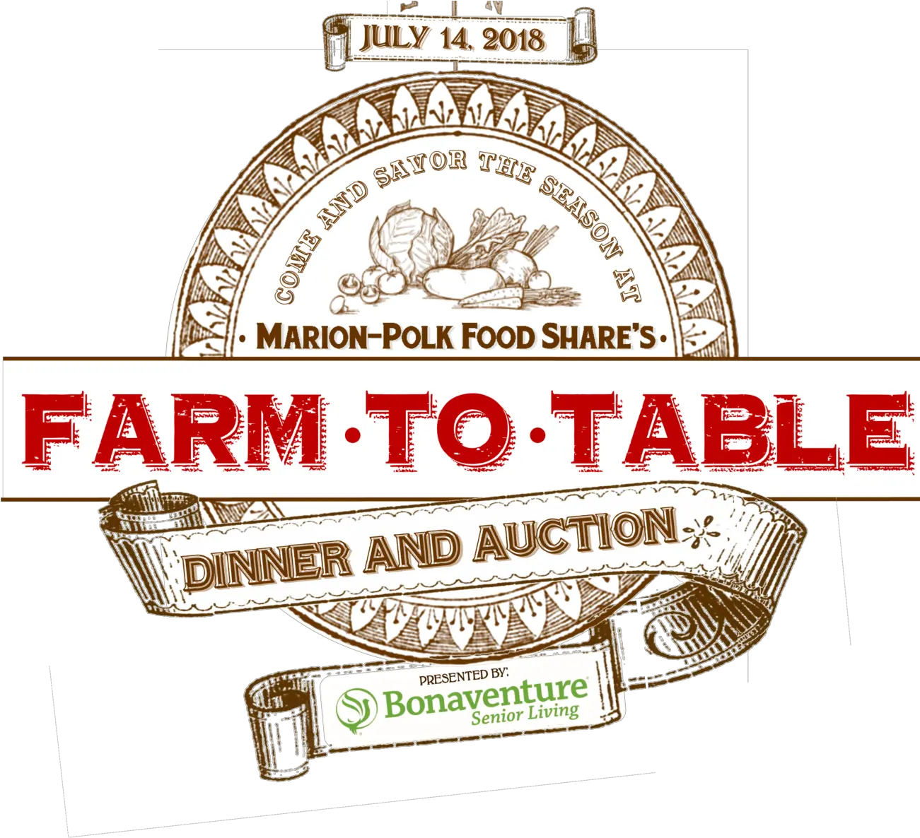 Farm To Table Dinner And Auction Vintage Circle Free Png Auction Png