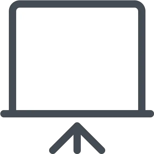 Presentation Screen Icon In Pastel Style Empty Png Monitor Icon