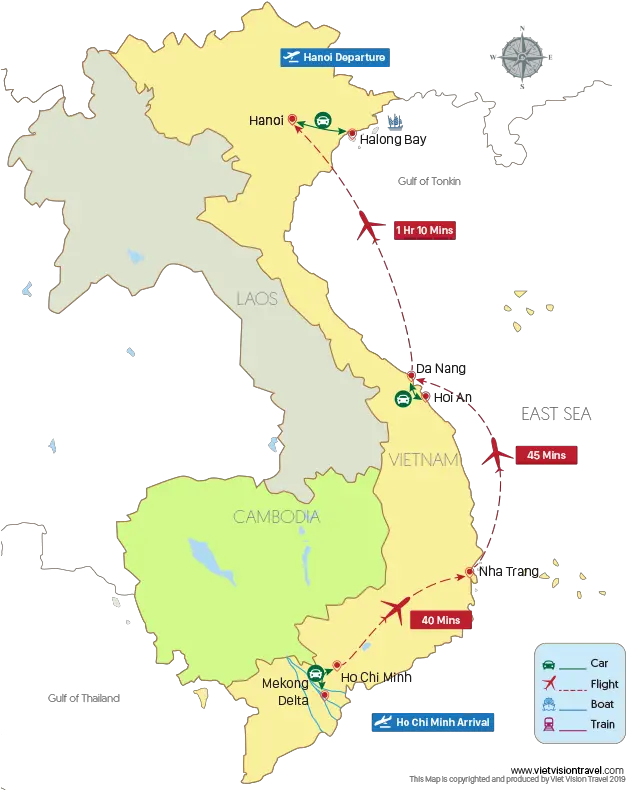 14 Day Vietnam Family Travel With Kids Landscape Culture Vector Thailand Map Png Vietnam Helmet Png