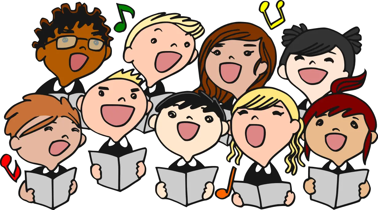 Library Of People Singing Png Stock Choir Clipart Singing Png